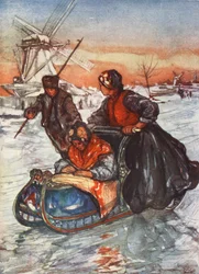 Een Schaatswedstrijd, 1904
